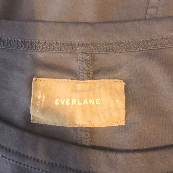 COPY - Everlane The Luxe Cotton blue Side-Slit Tee Dress - Picture 10 of 10